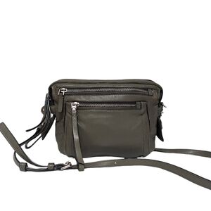 Marc By Marc Jacobs Cube Lamb Leather Messenger Bag In Military Green